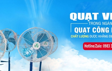 Top 3 doanh nghiệp bán quạt công nghiệp uy tín tại Sài Gòn